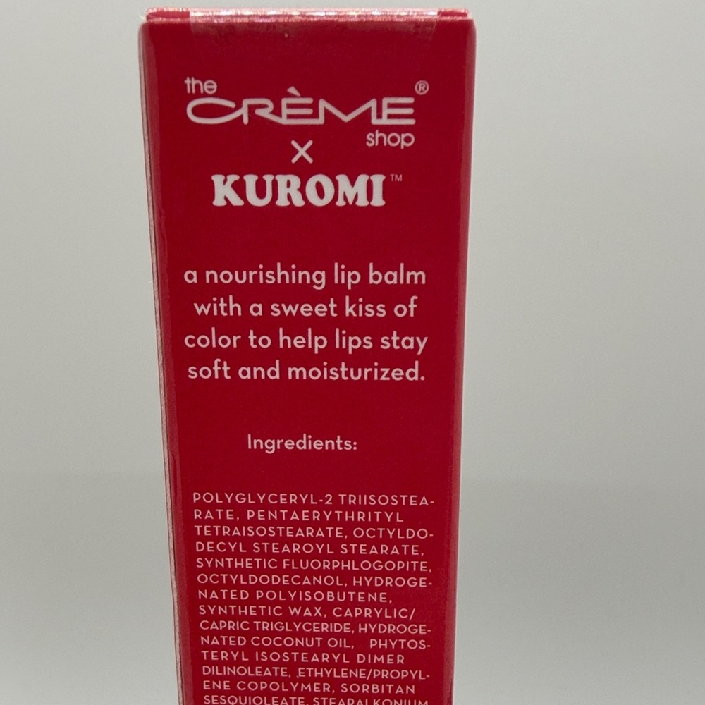 The Crème Shop x Kuromi Hello Lippy Tinted Moisturizing Lip Balm - Rose. BNIB - Picture 3 of 6
